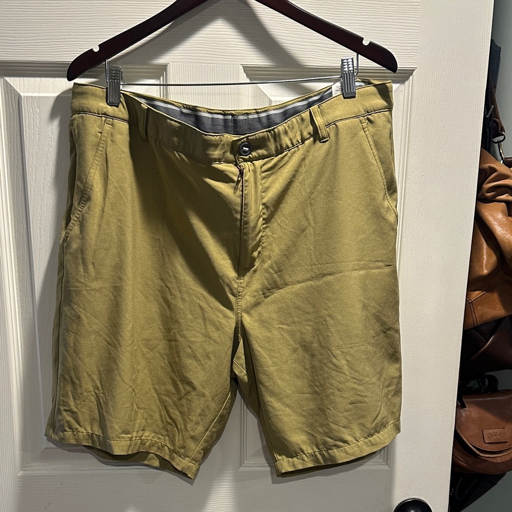 Puma Men's Mustard Flat Front Shorts